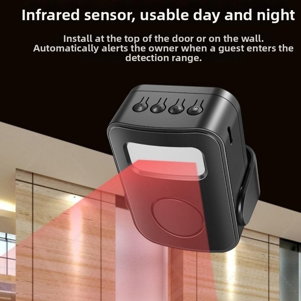 Wireless Door Sensor - Sensore a infrarossi, campanello intelligente con