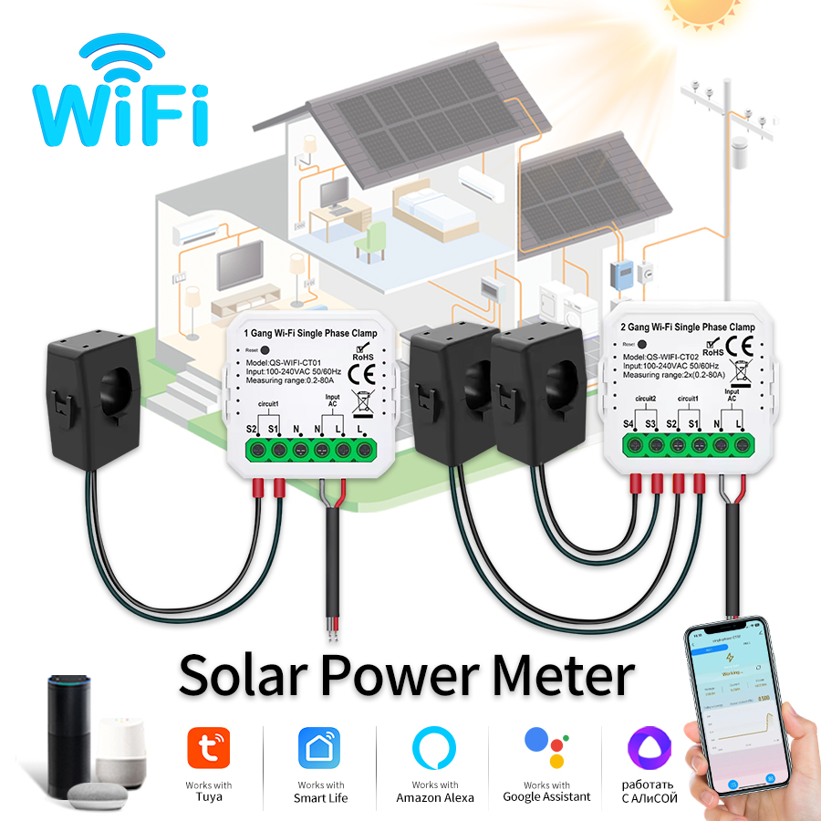Smart Home Energy Monitor - Tuya Smart WiFi Misuratore di energia