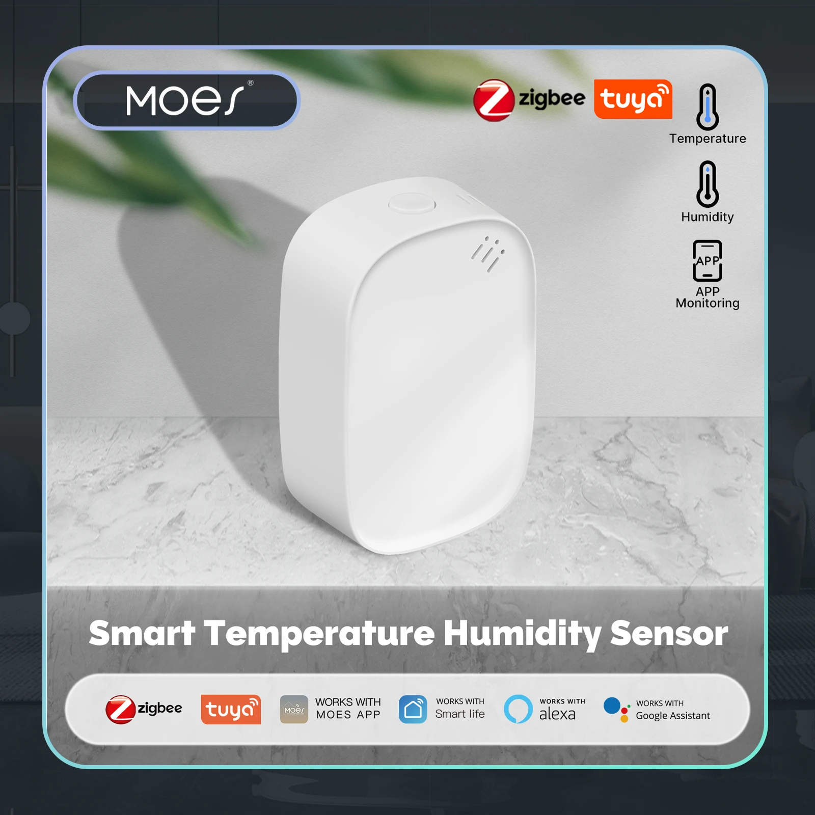 Smart Home Moes - MOES Tuya Zigbee Sensore intelligente di