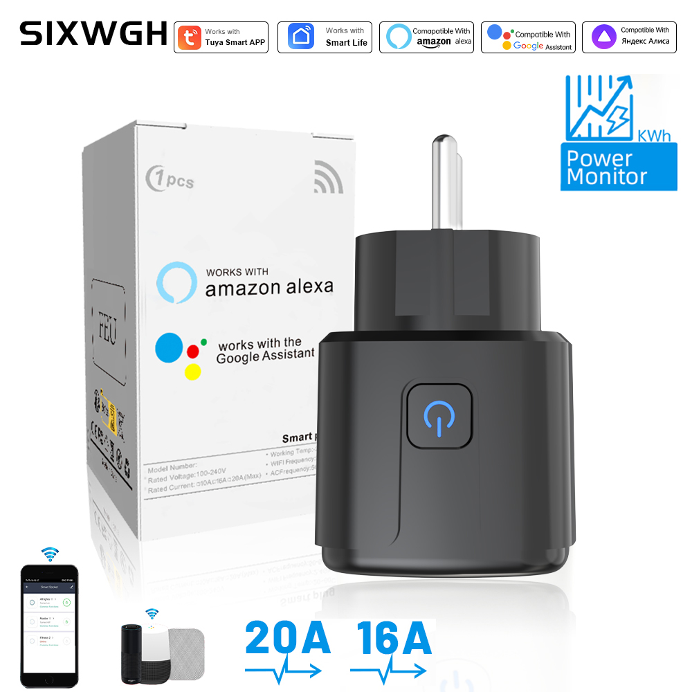Smart Home Energy Monitor - Presa Intelligente Tuya WiFi con Controllo