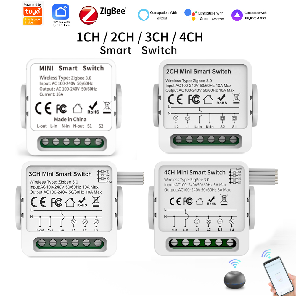 Smart Home Miniature - Interruttore Intelligente Tuya Zigbee 3.0 a
