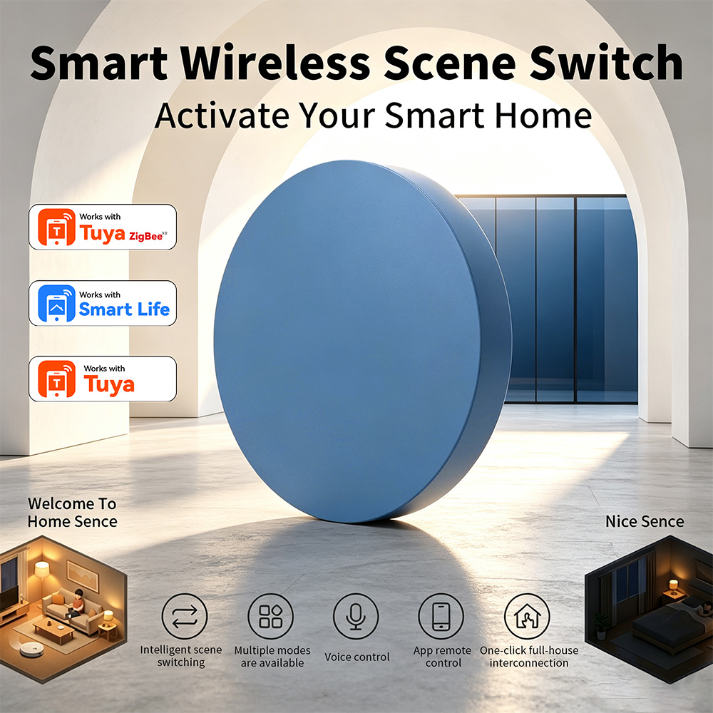 Smart Home Life - Pulsante Intelligente Zigbee Compatibile con Tuya