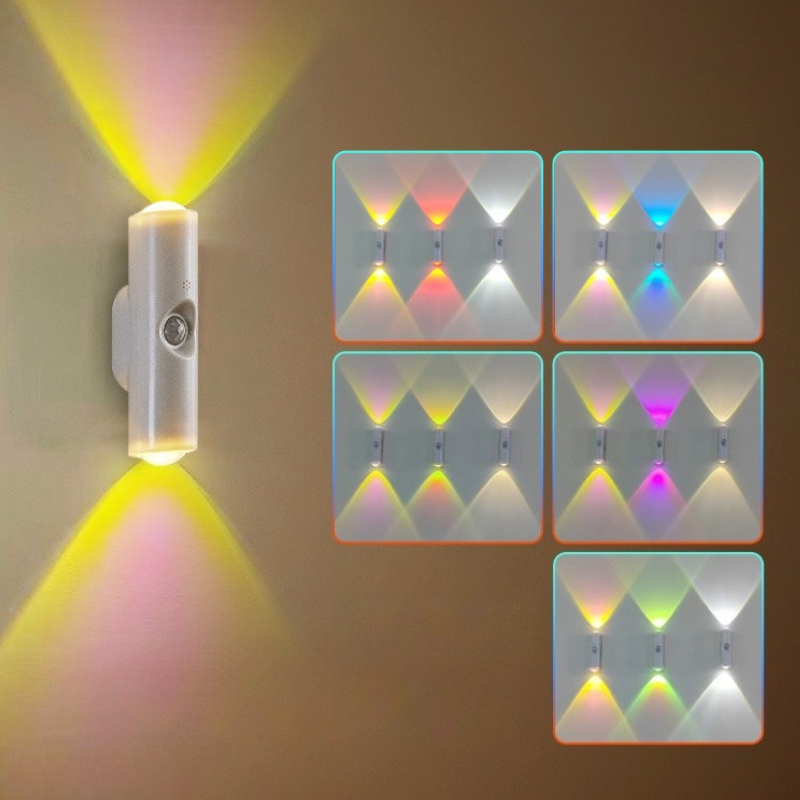 Smart Home Decor - Lampada da parete ricaricabile con sensore