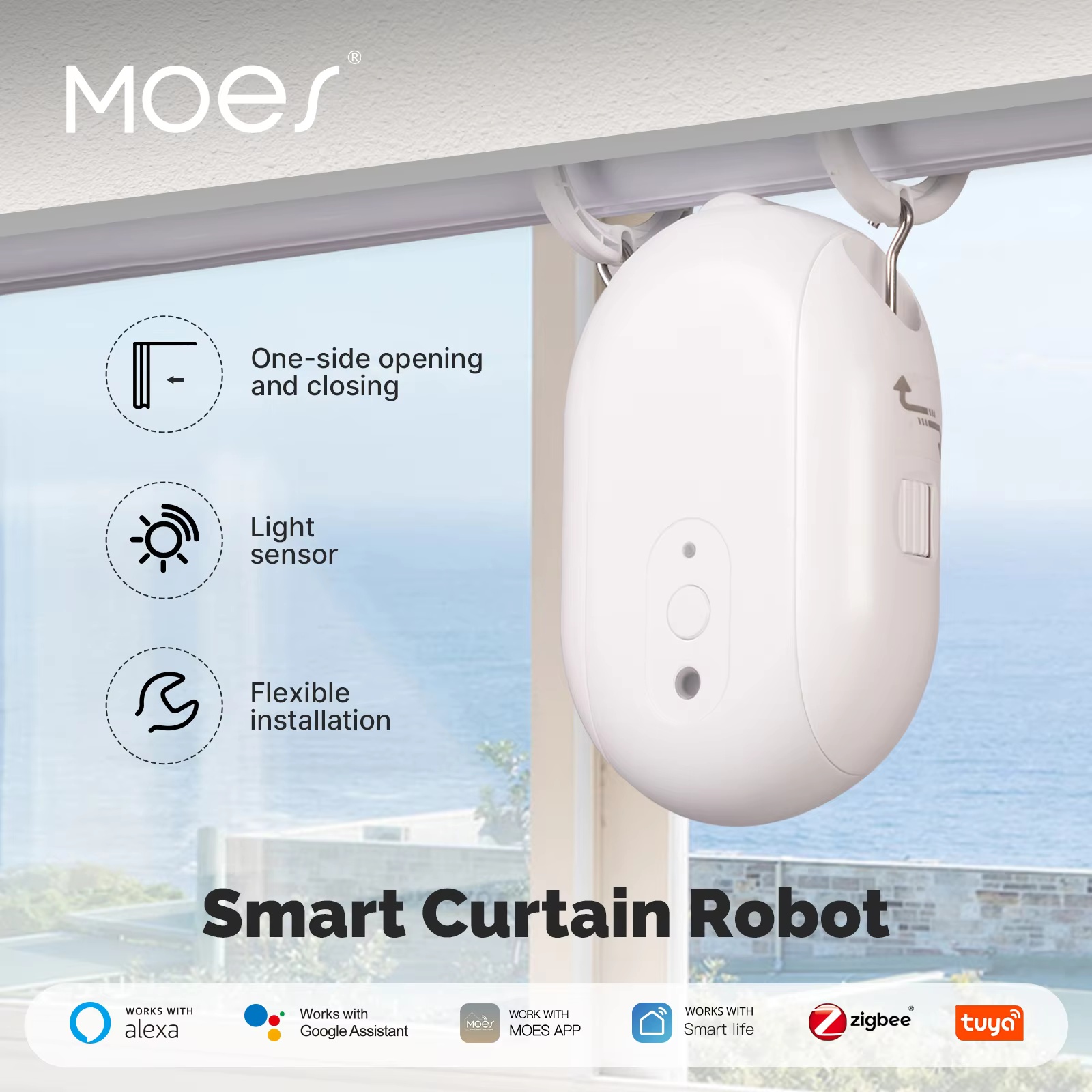 MOES Tuya ZigBee Robot Intelli - Smart Curtain Robot recensione e prezzo