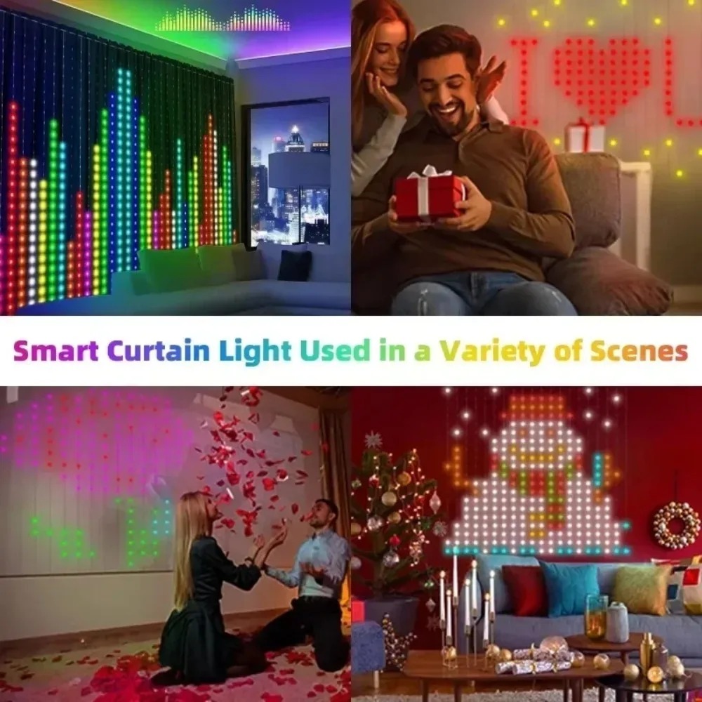 Luci a tenda LED con pixel, co - Smart Home Decor recensione e prezzo