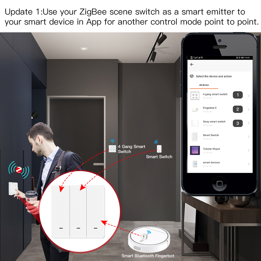 MOES Tuya ZigBee Scena Interru - Smart Home Moes recensione e prezzo