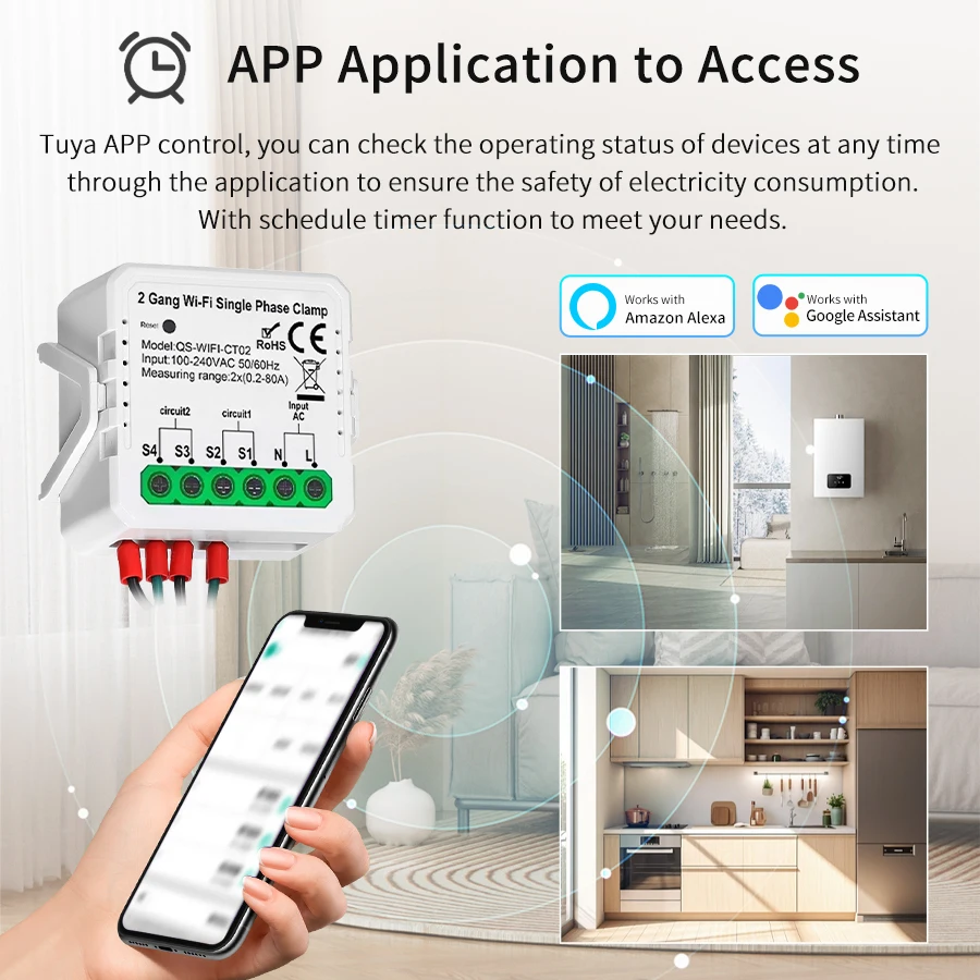 Tuya Smart WiFi Misuratore di  - Smart Home Energy Monitor recensione e prezzo