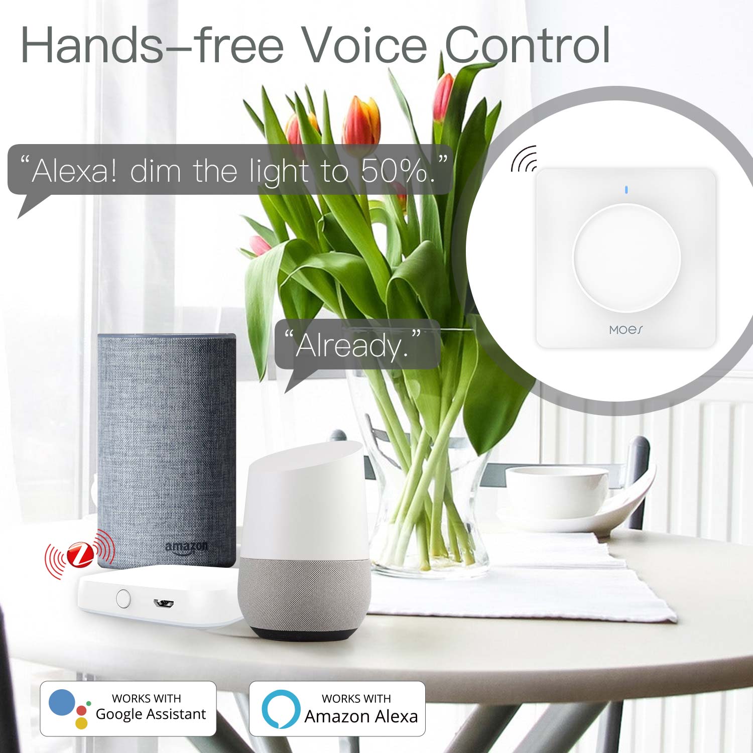 Interruttore dimmer rotativo i - Smart Home Moes recensione e prezzo