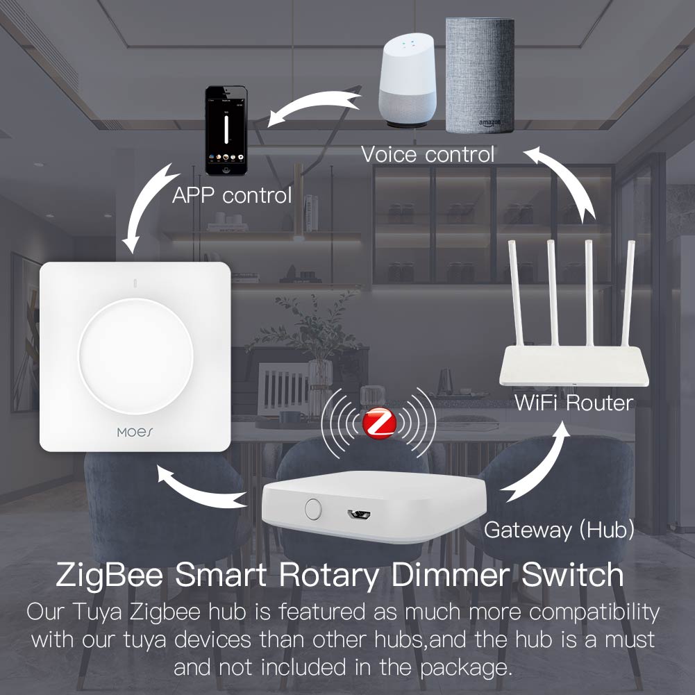 Interruttore dimmer rotativo i - Smart Home Moes recensione e prezzo