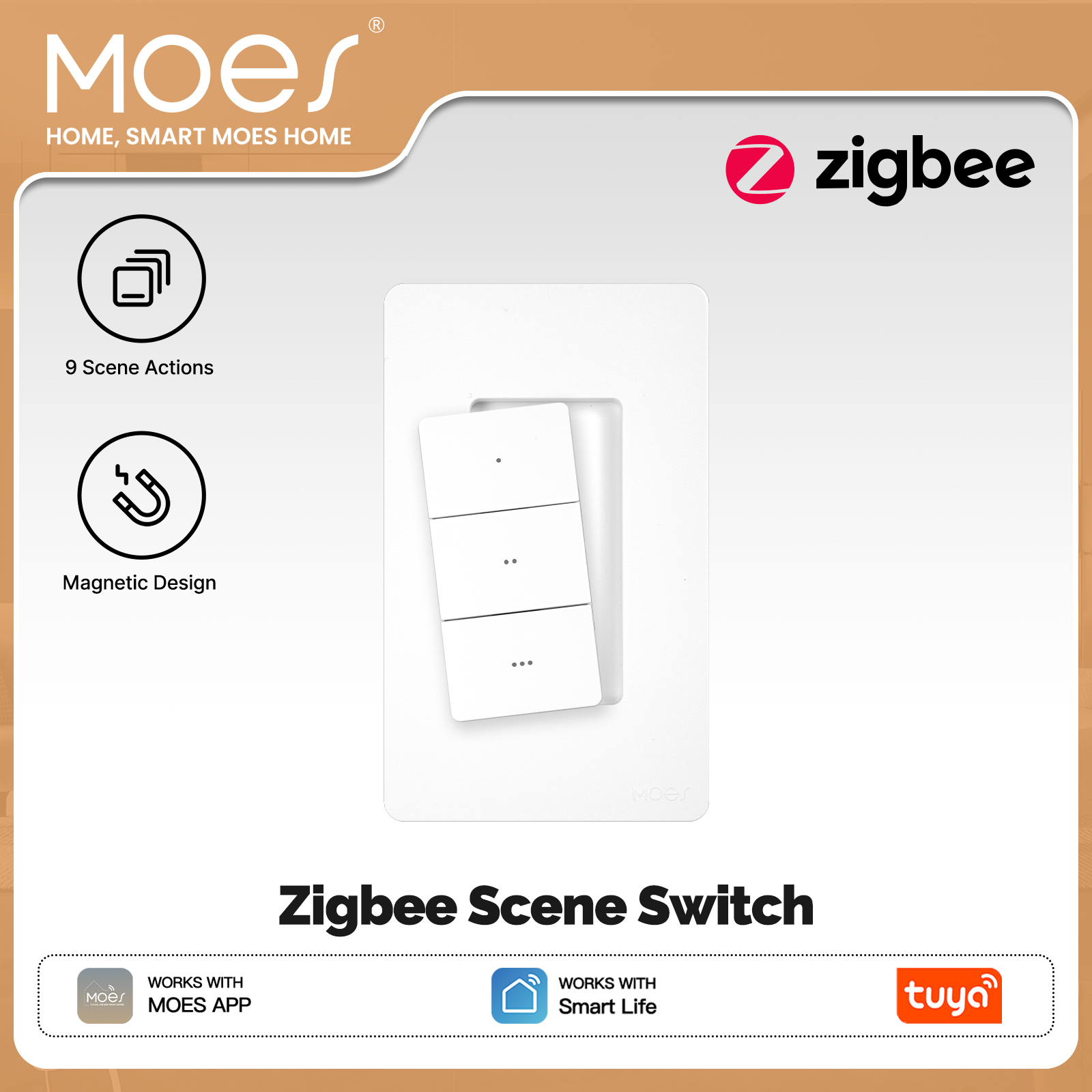 MOES Tuya Zigbee Smart Wireles - Smart Home Moes recensione e prezzo