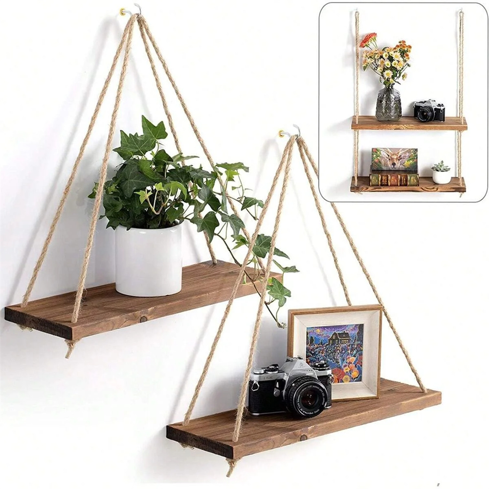1 set mensole sospese in legno - Smart Home Decor recensione e prezzo