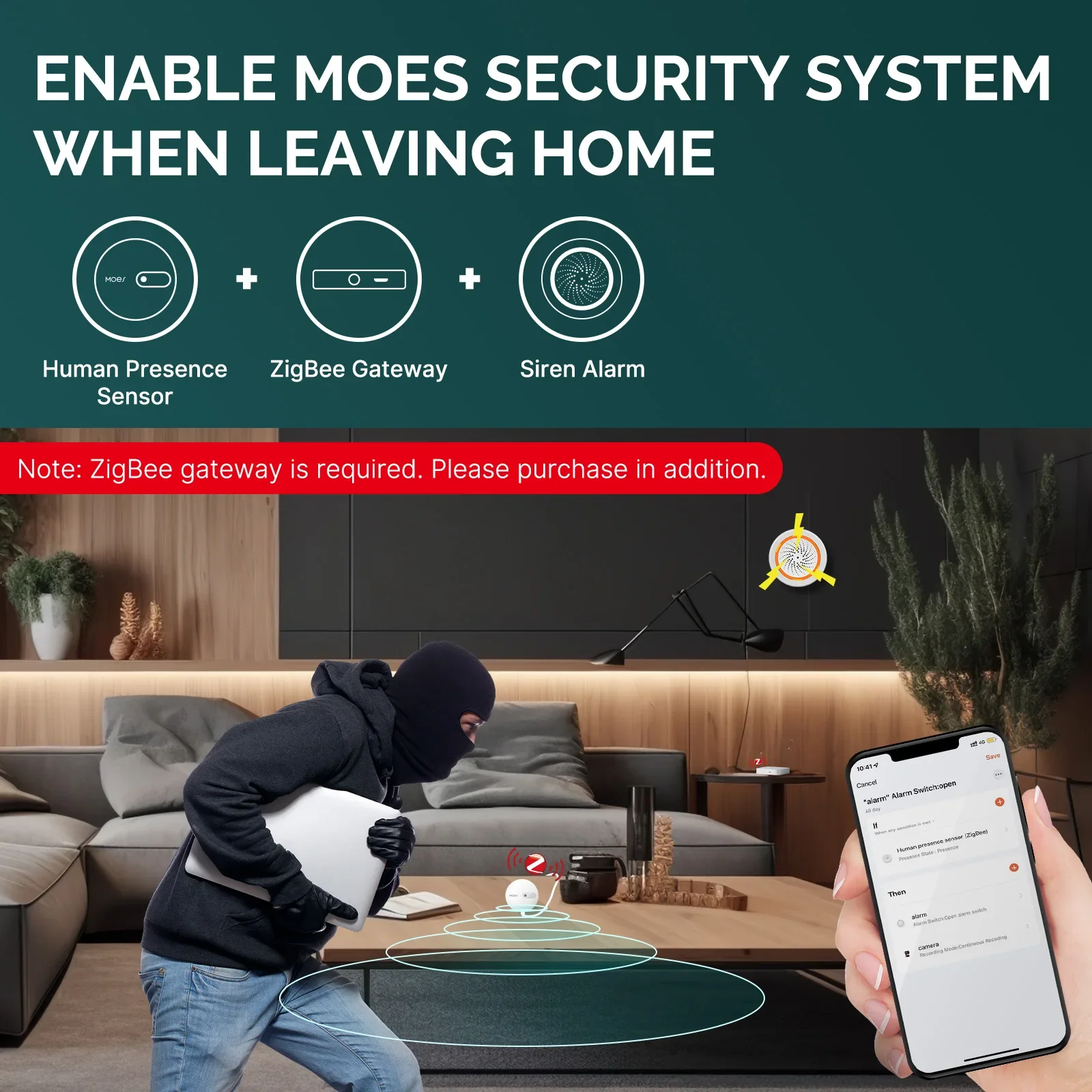 MOES ZigBee Rilevatore di sens - Smart Home Moes recensione e prezzo