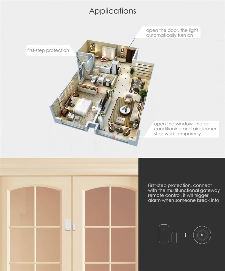 Sensore per Porte e Finestre A - Smart Home Xiaomi App recensione e prezzo